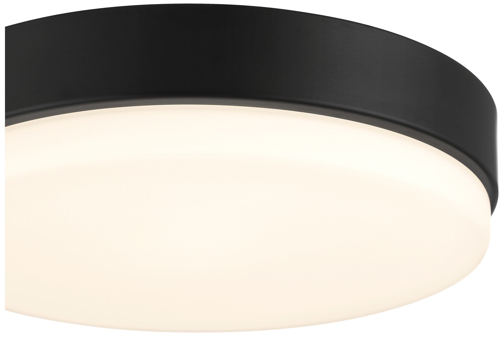 Image 6 Roma Minimus 7" Wide Matte Black LED Flush Mount more views