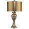 Roma Ribbed Tulip Gold Table Lamp