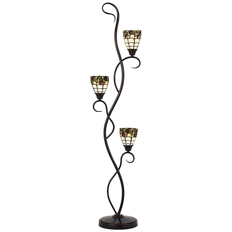 Image 1 Roma Tiffany-Style 3-Light Floor Lamp