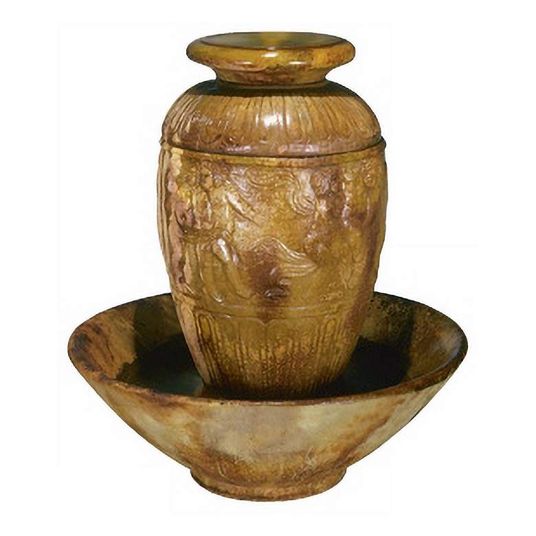 Image 1 Roman Jar 42" High Garden Patio Bubbler Fountain