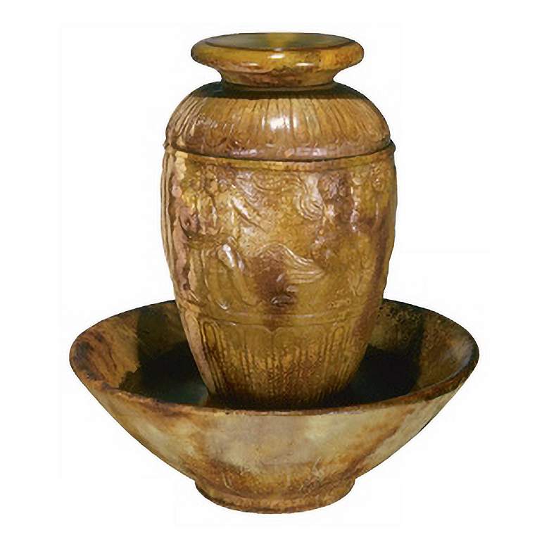 Image 1 Roman Jar 42 inch High Garden Patio Bubbler Fountain