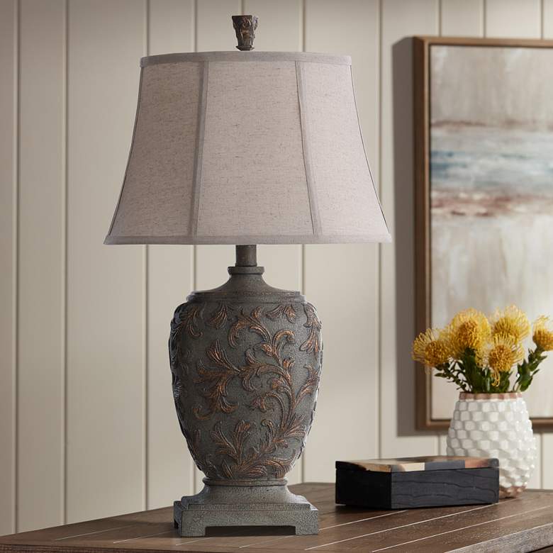 Image 1 Roman Multi-Dimensional Natural Table Lamp