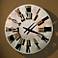 Roman Numerals 22" Wide Battery Powered Wall Clock