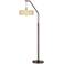 Roman Pebbles Bronze Downbridge Arc Floor Lamp