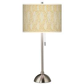Image1 of Roman Pebbles Giclee Brushed Nickel Table Lamp