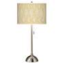 Roman Pebbles Giclee Brushed Nickel Table Lamp