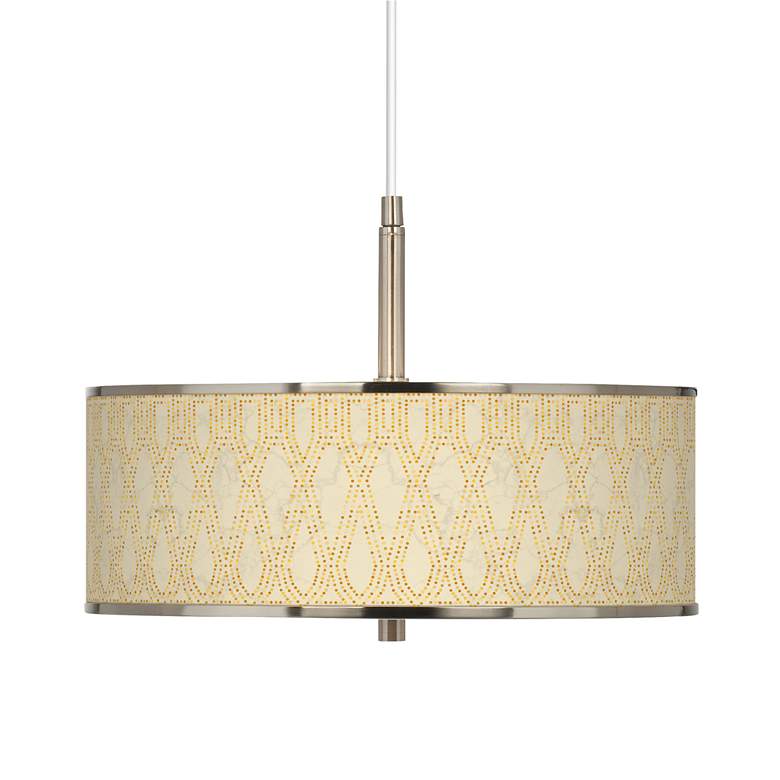 Image 1 Roman Pebbles Giclee Glow 16" Wide Pendant Light