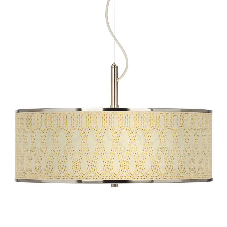 Image 1 Roman Pebbles Giclee Glow 20" Wide Pendant Light