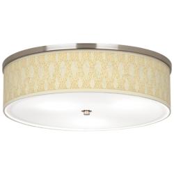 Roman Pebbles Giclee Nickel 20 1/4" Wide Ceiling Light