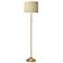 Roman Pebbles Giclee Warm Gold Stick Floor Lamp