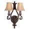 Romana Collection 18" High Scroll-Arm Wall Sconce by Feiss