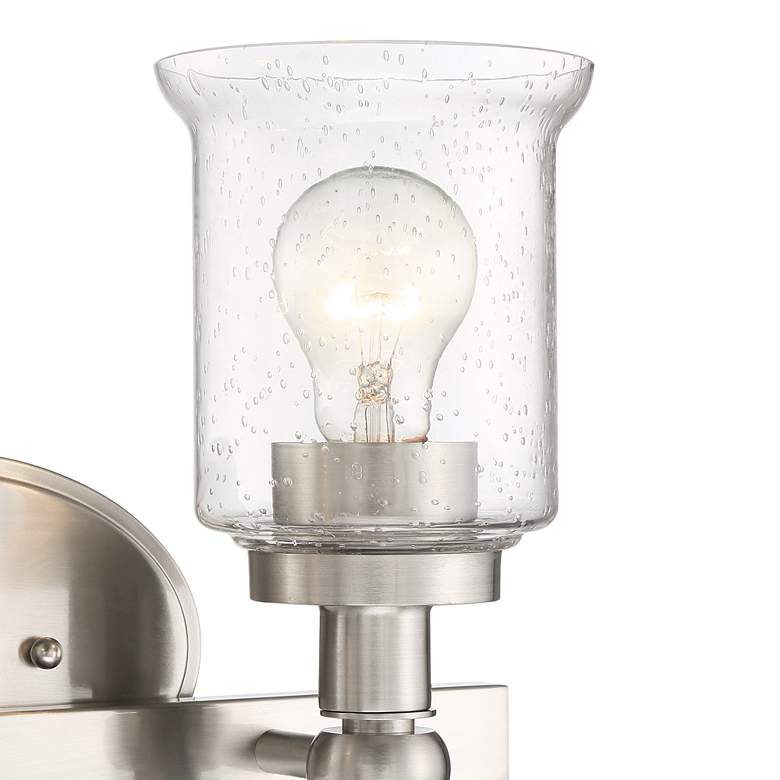 Image 3 Romano 31 1/2" Wide Satin Nickel 4-Light Vanity Bath Light more views