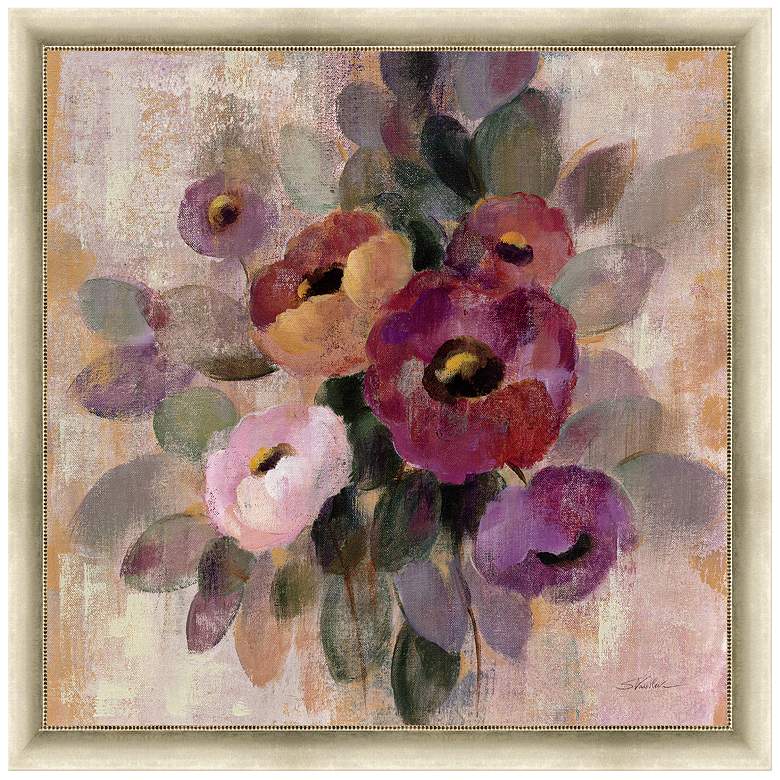 Image 1 Romantic French Bouquet III 24 inch Square Framed Canvas Art