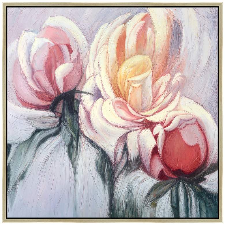 Image 1 Romantic Roses 36 In. by 36 In. Framed Art