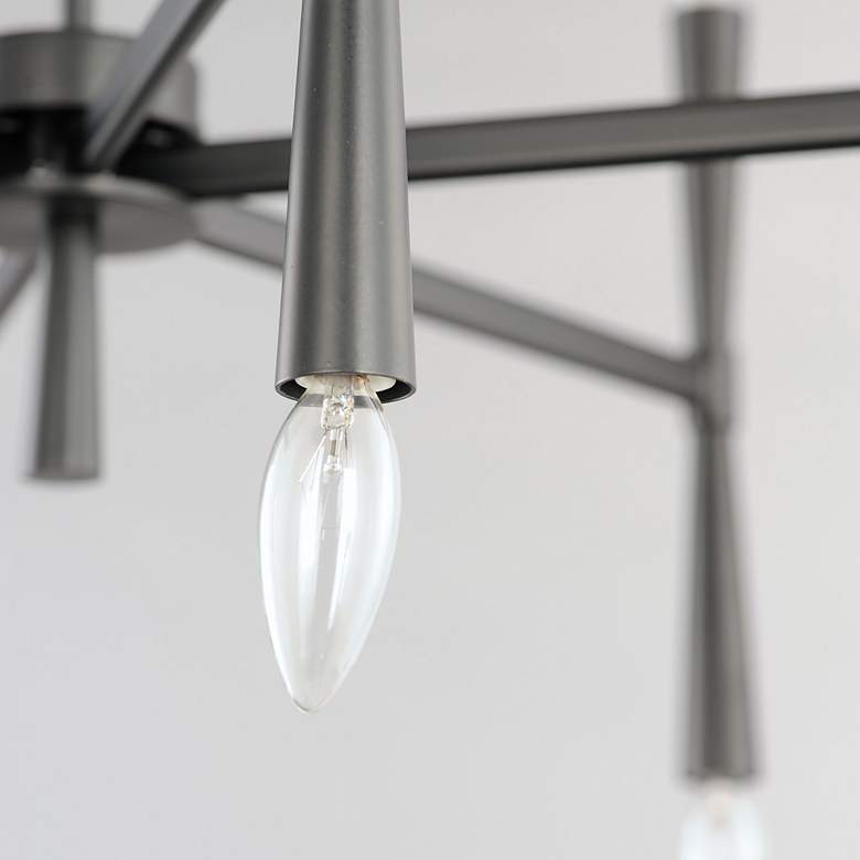 Image 4 Rome 12 Light 29.25" Wide Black Chandelier more views