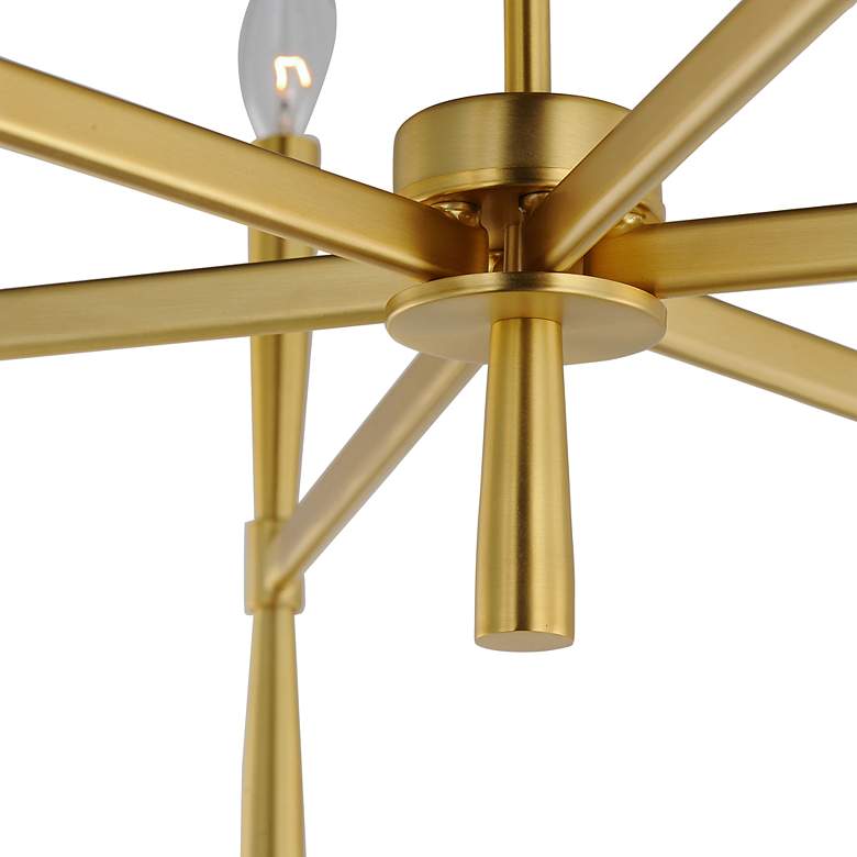 Image 4 Rome 12-Light 29.25 inch Wide Satin Brass Chandelier more views