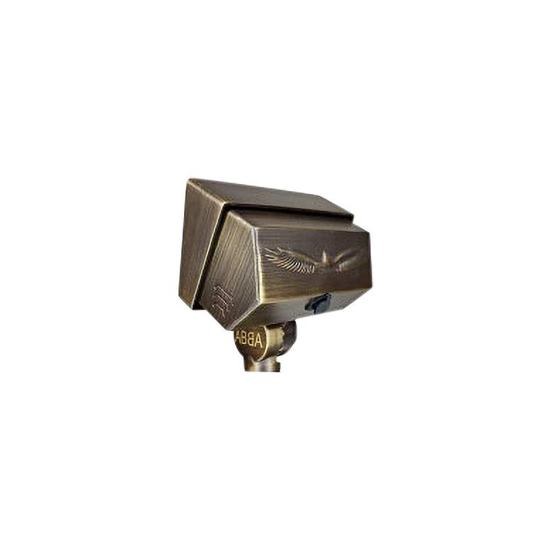 Image 4 Romeo 4 1/4" High Natural Brass LED Landscape Flood Light more views