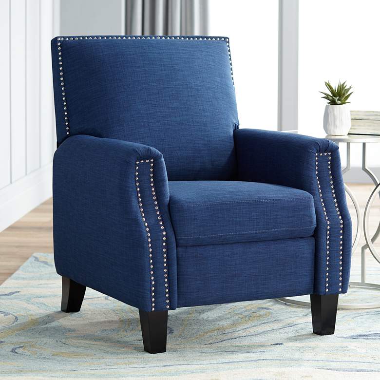 Image 1 Romeo Heirloom Blue 3-Way Recliner Chair