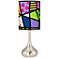 Romero Britto Abstract Giclee Droplet Table Lamp