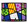 Romero Britto Abstract Giclee Lamp Shade 13.5x13.5x10 (Spider)