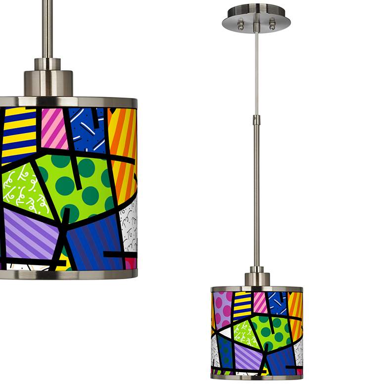 Image 1 Romero Britto Abstract Mini Pendant Light