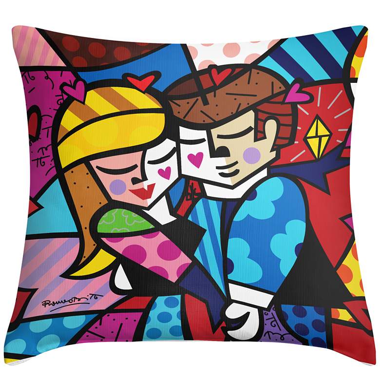 Image 1 Romero Britto Dance 18" Square Throw Pillow