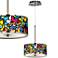 Romero Britto Flowers 10 1/4" Wide Pendant Light