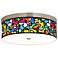 Romero Britto Flowers Giclee Energy Efficient Ceiling Light