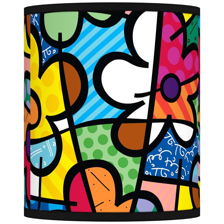 Image 1 Romero Britto Flowers Giclee Shade 10x10x12 (Spider)