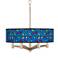 Romero Britto Hearts Ava 6-Light Nickel Pendant Chandelier