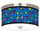 Romero Britto Hearts Giclee Nickel 10 1/4" Wide Ceiling Light