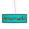 Romero Britto Love Smile Giclee 24" Wide 4-Light Pendant Chandelier