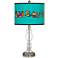 Romero Britto Love Smile Giclee Apothecary Clear Glass Table Lamp