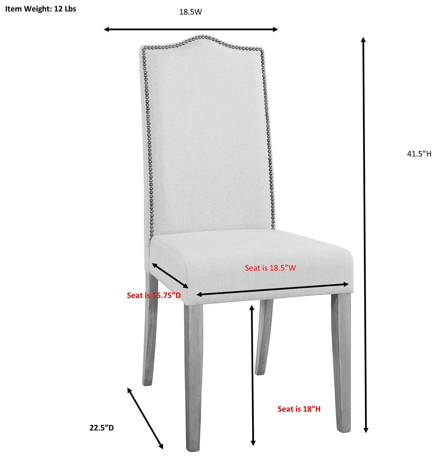Romero Linen Upholstered Espresso Parson Chair