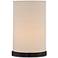 Romy Black Cylinder 13" High Accent Lamp