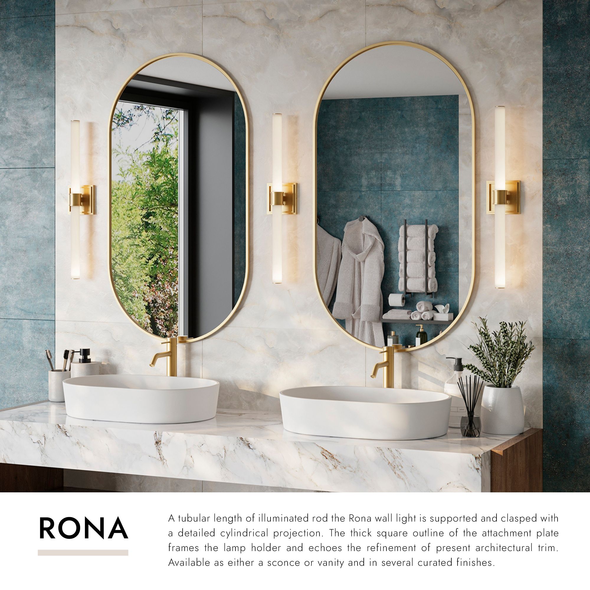 Image 3 Rona 24" High Black ADA LED Wall Sconce more views