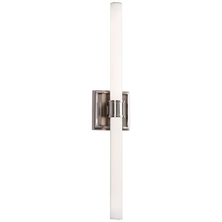 Image 1 Rona 24" High Brushed Nickel LED Wall Sconce