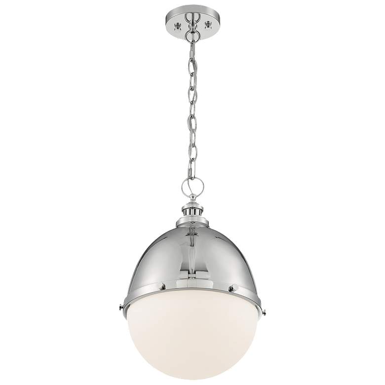 Image 1 Ronan; 1 Light; Medium Pendant Fixture; Polished Nickel Finish