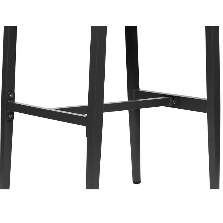 Image 5 Ronan 29 1/4" Gray Metal Outdoor Bar Stool more views