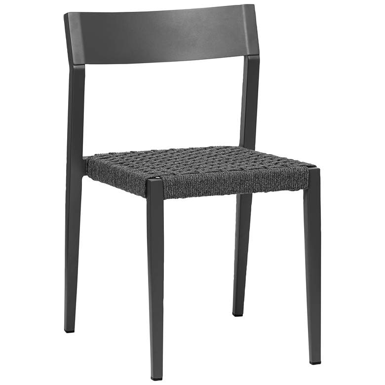 Image 1 Ronan Gray Metal Outdoor Side Chair