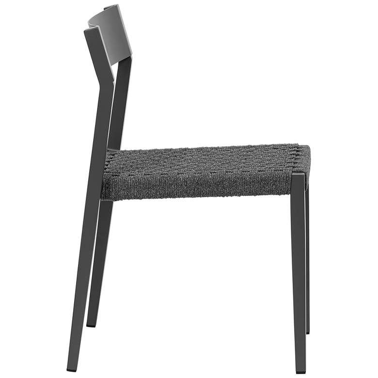 Image 2 Ronan Gray Metal Outdoor Side Chair more views