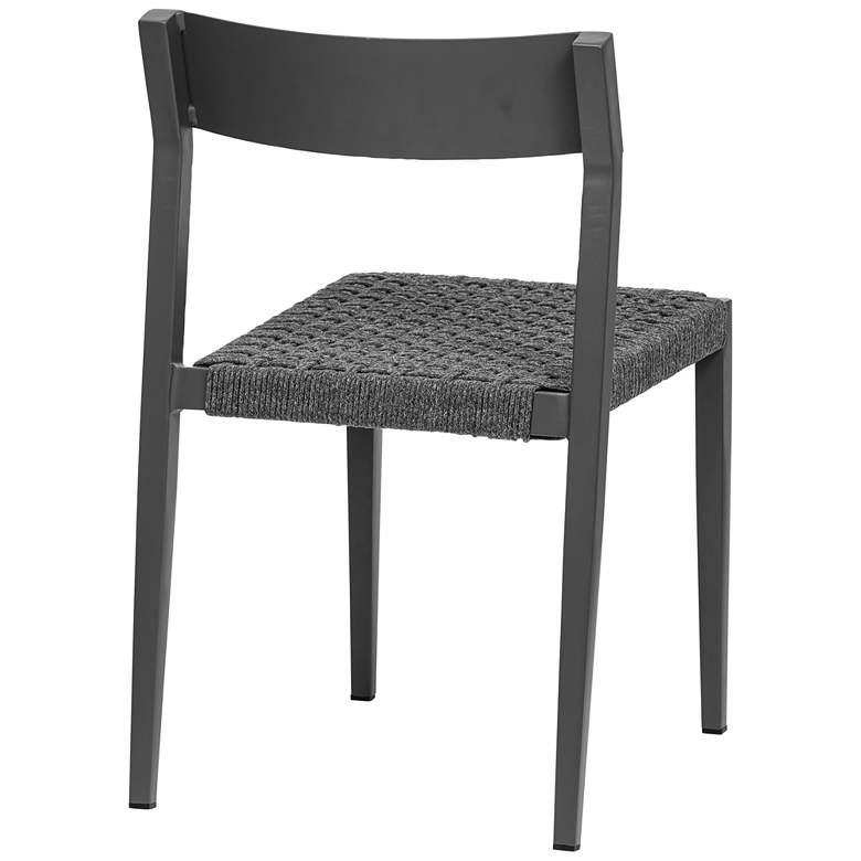 Image 3 Ronan Gray Metal Outdoor Side Chair more views