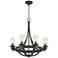 Rondeau 28" Wide Bronze 8-LED Chandelier
