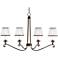 Rondele 36" Wide Oil Rubbed Bronze 4-Light Chandelier