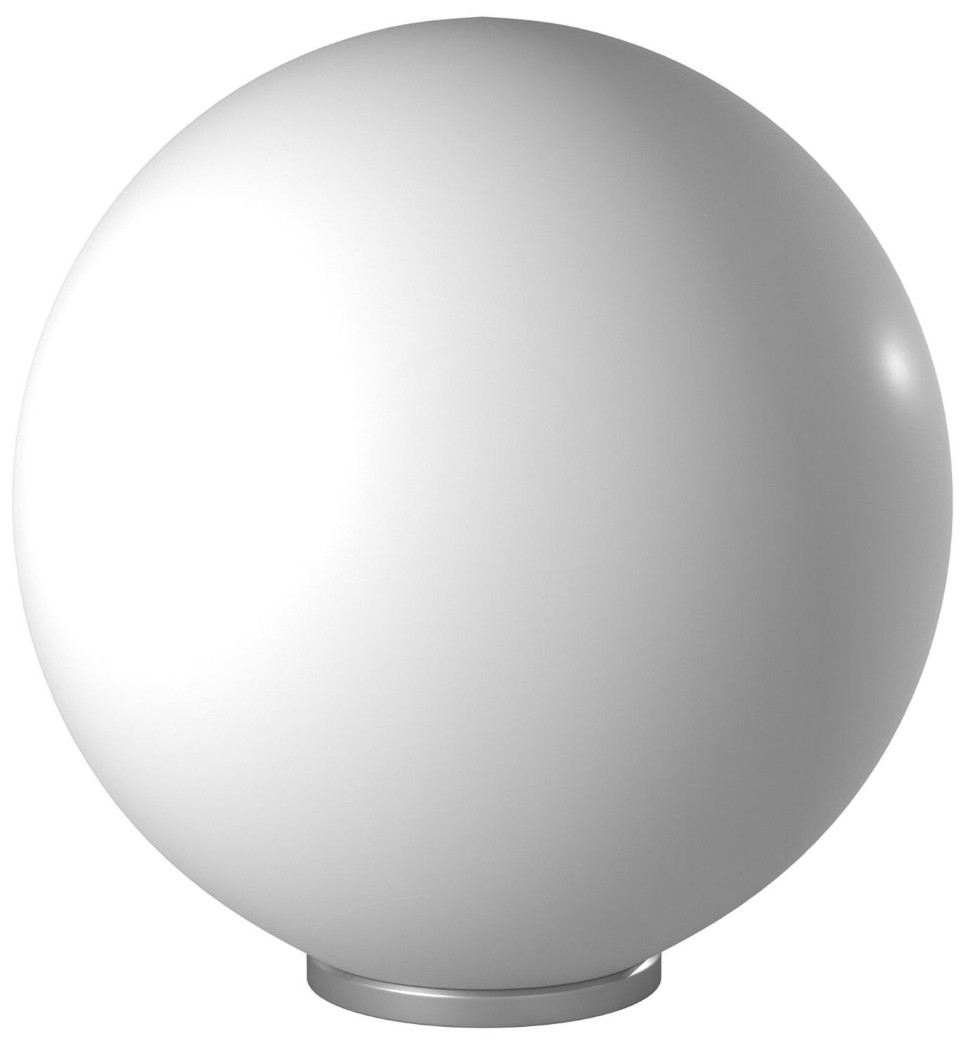 Image 3 Rondo - 1-Light Table Lamp - Silver - Opal Glass - 12 Inches more views