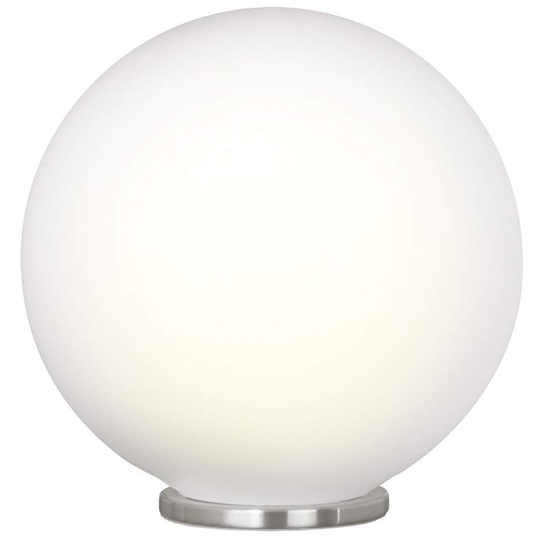 Image 1 Rondo - 1-Light Table Lamp - Silver - Opal Glass- 9 Inches