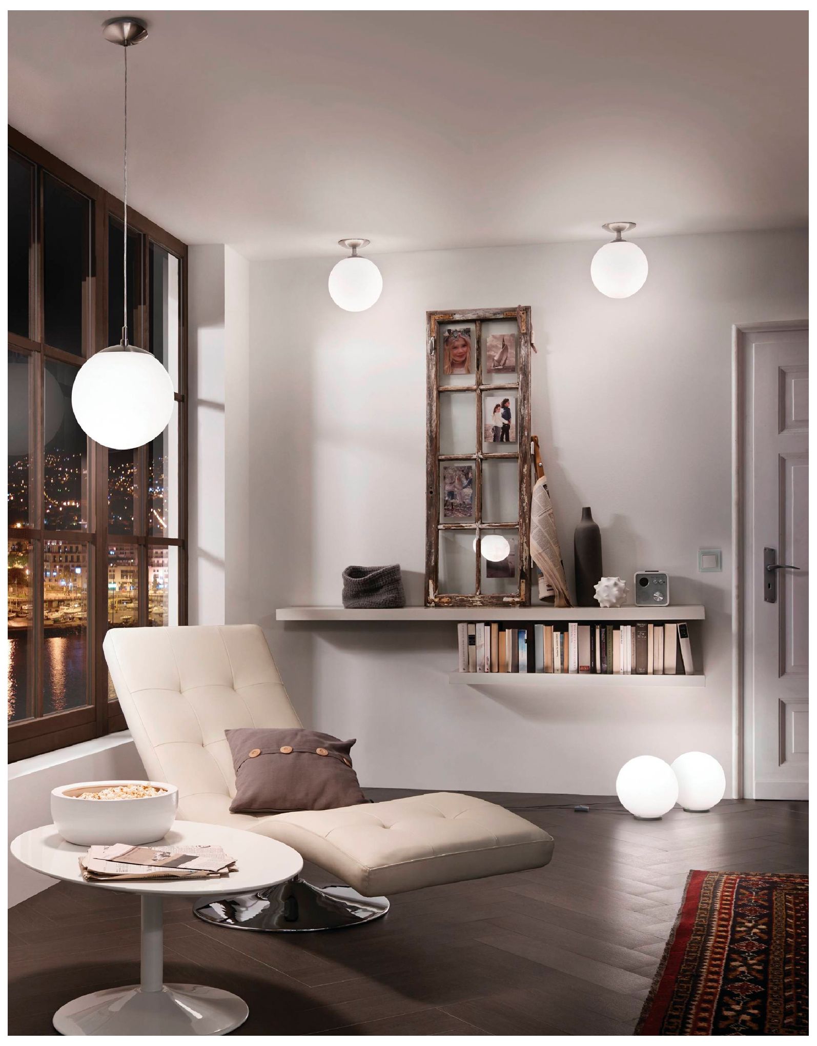 Image 4 Rondo - 1-Light Table Lamp - Silver - Opal Glass- 9 Inches more views