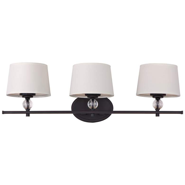 Image 1 Rondo 26 1/4"W Oil-Rubbed Bronze 3-Light Vanity Bath Light