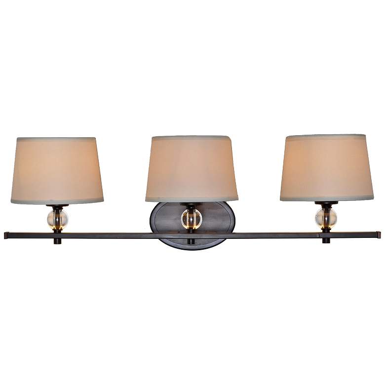 Image 2 Rondo 26 1/4"W Oil-Rubbed Bronze 3-Light Vanity Bath Light more views
