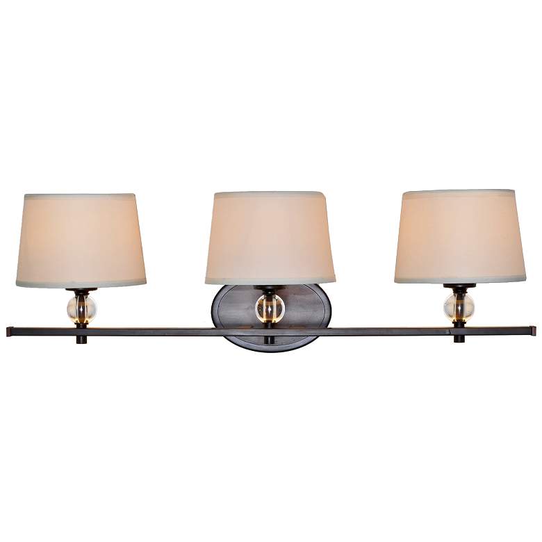 Image 3 Rondo 26 1/4"W Oil-Rubbed Bronze 3-Light Vanity Bath Light more views